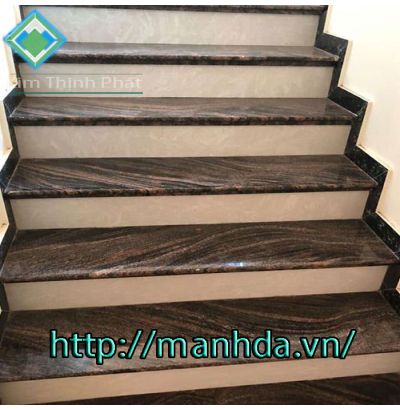 Cầu thang đá hoa cương hồng sa mạc Cầu thang đá hoa cương hồng sa mạc