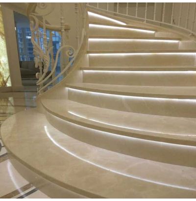 Đá hoa cương cầu thang cream nova Đá hoa cương cầu thang cream nova