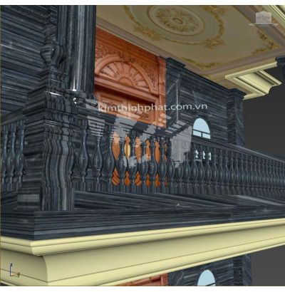 Đá hoa cương lan can màu trắng ms10 Đá hoa cương lan can màu trắng ms10