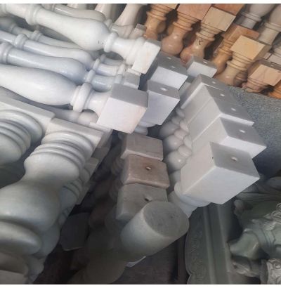 Đá hoa cương lan can màu trắng ms2 Đá hoa cương lan can màu trắng ms2