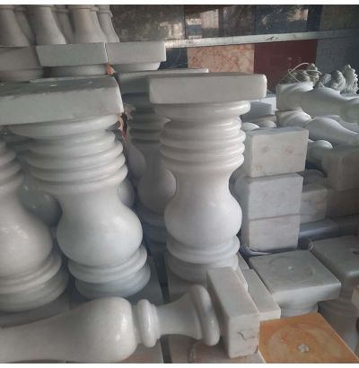 Đá hoa cương lan can màu trắng ms3 Đá hoa cương lan can màu trắng ms3