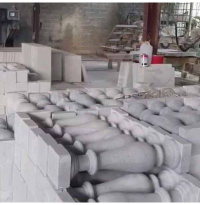 Đá hoa cương lan can màu trắng ms3 Đá hoa cương lan can màu trắng ms3