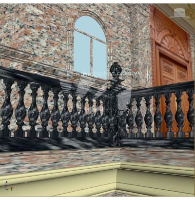 Đá hoa cương lan can màu trắng ms4 Đá hoa cương lan can màu trắng ms4