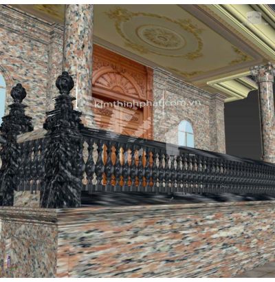 Đá hoa cương lan can màu trắng ms5 Đá hoa cương lan can màu trắng ms5