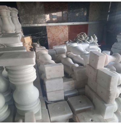 Đá hoa cương lan can màu trắng ms5 Đá hoa cương lan can màu trắng ms5