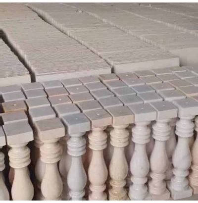 Đá hoa cương lan can màu trắng ms6 Đá hoa cương lan can màu trắng ms6