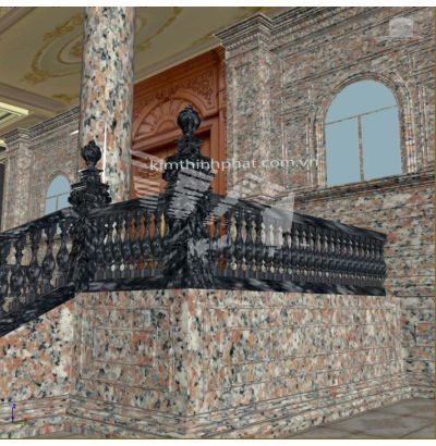 Đá hoa cương lan can màu trắng ms6 Đá hoa cương lan can màu trắng ms6