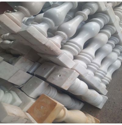 Đá hoa cương lan can màu trắng ms6 Đá hoa cương lan can màu trắng ms6