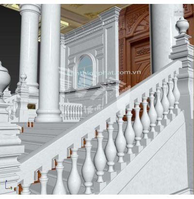 Đá hoa cương lan can màu trắng ms7 Đá hoa cương lan can màu trắng ms7