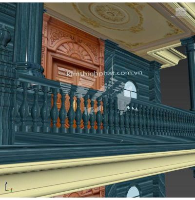 Đá hoa cương lan can màu trắng ms8 Đá hoa cương lan can màu trắng ms8