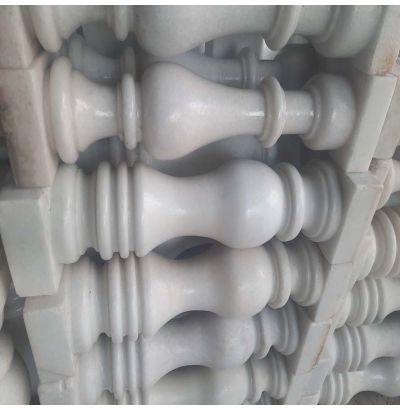 Đá hoa cương lan can màu trắng ms8 Đá hoa cương lan can màu trắng ms8