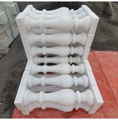 Đá hoa cương lan can màu trắng ms9 Đá hoa cương lan can màu trắng ms9