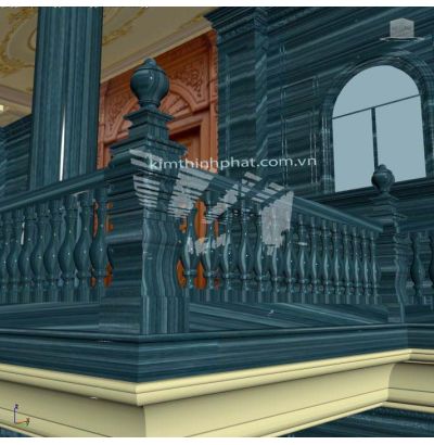 Đá hoa cương lan can màu trắng ms9 Đá hoa cương lan can màu trắng ms9