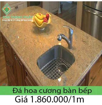 Đá hoa cương trắng vân mây ốp mặt bàn bếp KFS 3024 Đá hoa cương trắng vân mây ốp mặt bàn bếp KFS 3024