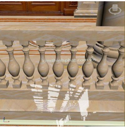 Lan can đá hoa cương vàng 002 Lan can đá hoa cương vàng 002