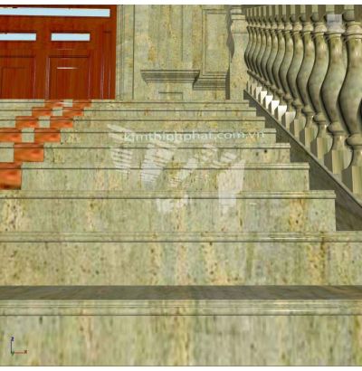 Lan can đá hoa cương vàng 003 Lan can đá hoa cương vàng 003