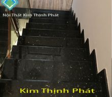 Đá hoa cương cầu thang đen