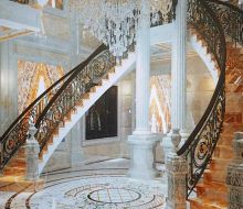 Đá hoa cương cầu thang risort