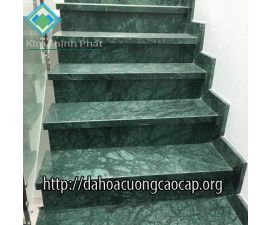 Cầu thang đá hoa cương xanh napoly Cầu thang đá hoa cương xanh napoly
