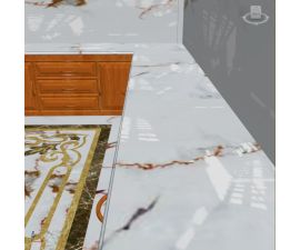 Đá hoa cương bếp p0059 granite trắng sứ ý vân mây Đá hoa cương bếp p0059 granite trắng sứ ý vân mây