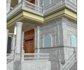 Đá hoa cương cột tròn mẫu c003 Đá hoa cương cột tròn mẫu c003