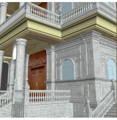 Đá hoa cương cột tròn mẫu c003 Đá hoa cương cột tròn mẫu c003