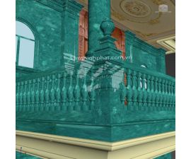 Đá hoa cương lan can màu trắng ms1 Đá hoa cương lan can màu trắng ms1