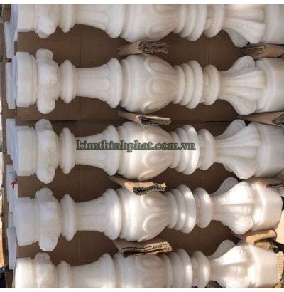 Đá hoa cương lan can màu trắng ms1 Đá hoa cương lan can màu trắng ms1