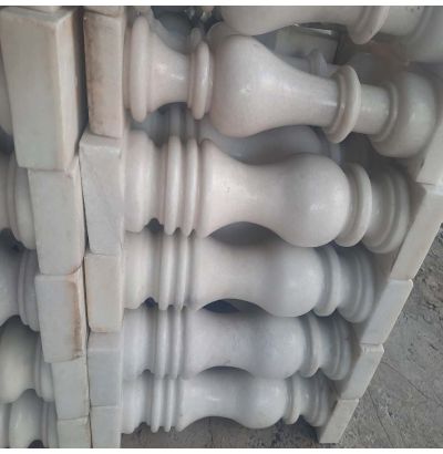 Đá hoa cương lan can màu trắng ms10 Đá hoa cương lan can màu trắng ms10