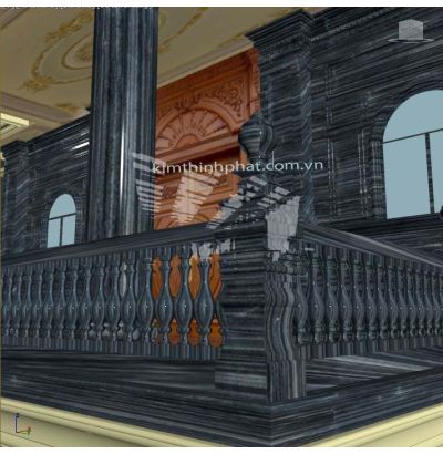 Đá hoa cương lan can màu trắng ms10 Đá hoa cương lan can màu trắng ms10