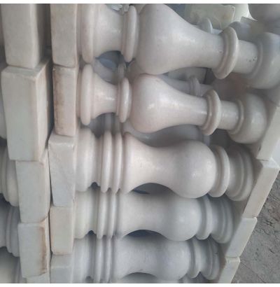 Đá hoa cương lan can màu trắng ms10 Đá hoa cương lan can màu trắng ms10