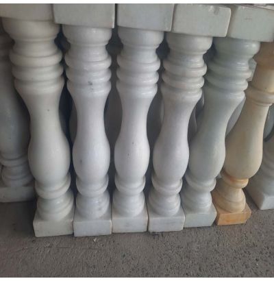 Đá hoa cương lan can màu trắng ms2 Đá hoa cương lan can màu trắng ms2