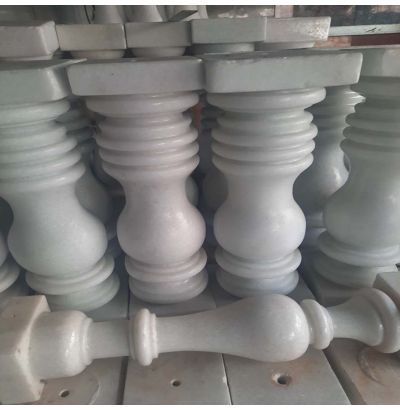 Đá hoa cương lan can màu trắng ms2 Đá hoa cương lan can màu trắng ms2