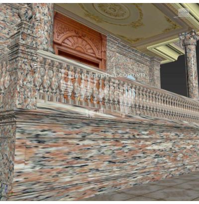 Đá hoa cương lan can màu trắng ms2 Đá hoa cương lan can màu trắng ms2