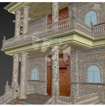 Đá hoa cương lan can màu trắng ms4 Đá hoa cương lan can màu trắng ms4