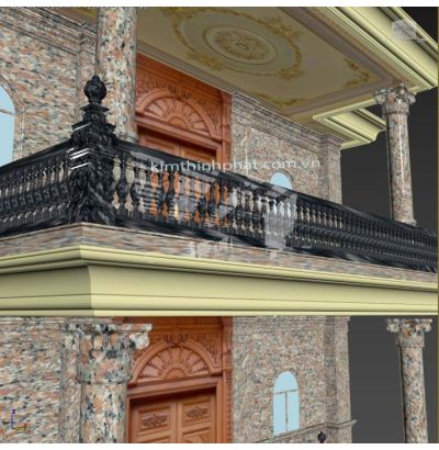 Đá hoa cương lan can màu trắng ms5 Đá hoa cương lan can màu trắng ms5