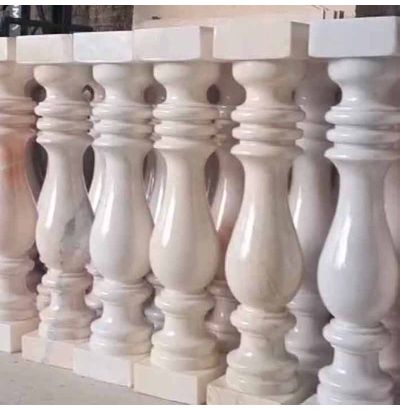 Đá hoa cương lan can màu trắng ms5 Đá hoa cương lan can màu trắng ms5