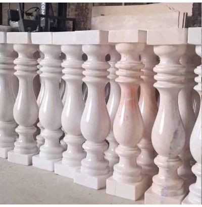 Đá hoa cương lan can màu trắng ms5 Đá hoa cương lan can màu trắng ms5