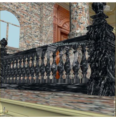 Đá hoa cương lan can màu trắng ms5 Đá hoa cương lan can màu trắng ms5