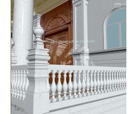 Đá hoa cương lan can màu trắng ms5 Đá hoa cương lan can màu trắng ms5