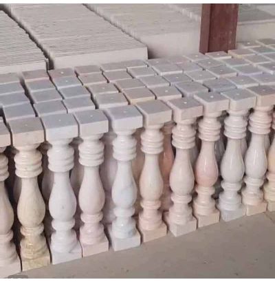 Đá hoa cương lan can màu trắng ms6 Đá hoa cương lan can màu trắng ms6