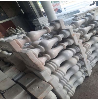 Đá hoa cương lan can màu trắng ms6 Đá hoa cương lan can màu trắng ms6