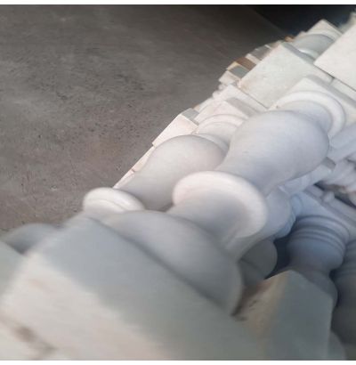 Đá hoa cương lan can màu trắng ms6 Đá hoa cương lan can màu trắng ms6