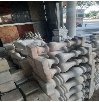 Đá hoa cương lan can màu trắng ms6 Đá hoa cương lan can màu trắng ms6