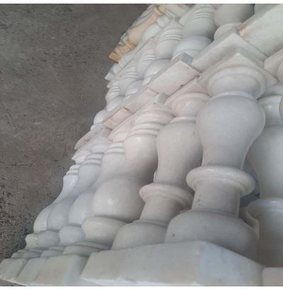 Đá hoa cương lan can màu trắng ms6 Đá hoa cương lan can màu trắng ms6