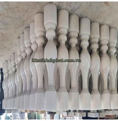 Đá hoa cương lan can màu trắng ms7 Đá hoa cương lan can màu trắng ms7