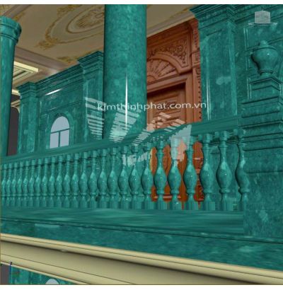 Đá hoa cương lan can màu trắng ms7 Đá hoa cương lan can màu trắng ms7