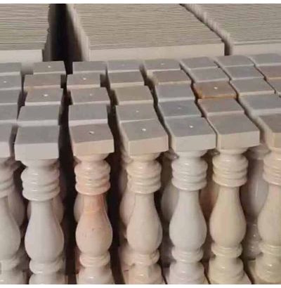 Đá hoa cương lan can màu trắng ms7 Đá hoa cương lan can màu trắng ms7