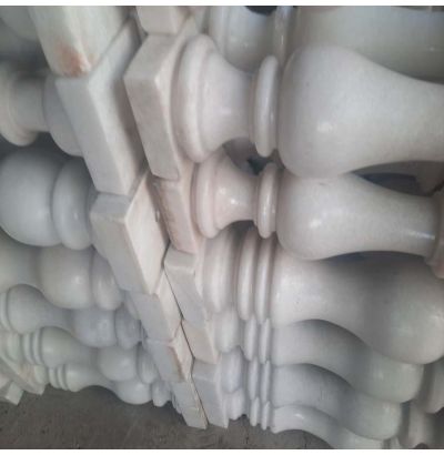 Đá hoa cương lan can màu trắng ms8 Đá hoa cương lan can màu trắng ms8