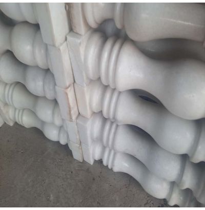 Đá hoa cương lan can màu trắng ms8 Đá hoa cương lan can màu trắng ms8